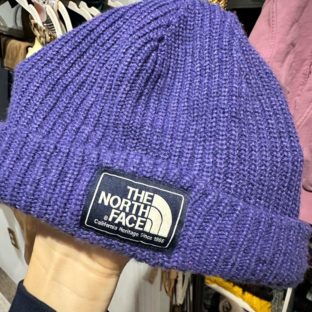 The North Face Purple Knit Beanie